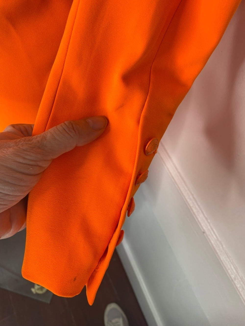 L'AGENCE NWT Marlee Vibrant Orange Tailored Blazer Dress - Picture 6 of 14